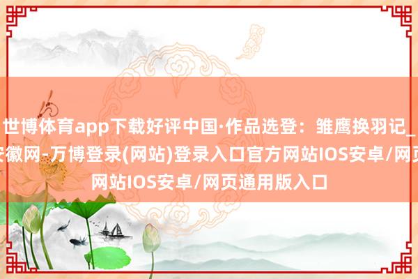 世博体育app下载好评中国·作品选登:雏鹰换羽记_大皖新闻 | 安徽网-万博登录(网站)登录入口官方网站IOS安卓/网页通用版入口