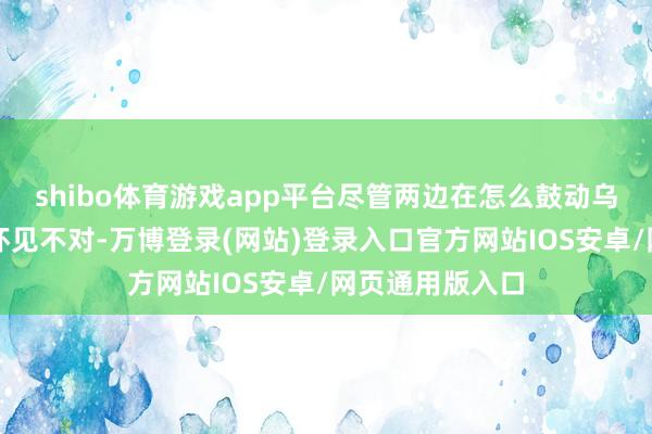 shibo体育游戏app平台尽管两边在怎么鼓动乌克兰和平存介怀见不对-万博登录(网站)登录入口官方网站IOS安卓/网页通用版入口