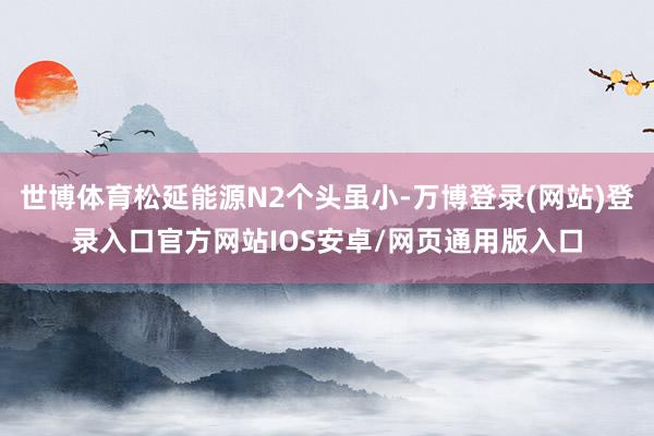 世博体育松延能源N2个头虽小-万博登录(网站)登录入口官方网站IOS安卓/网页通用版入口